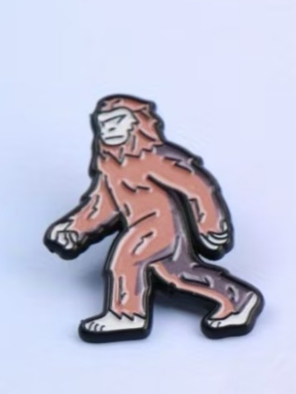 Enamel Bigfoot Pin - Pink Sasquatch Accessory